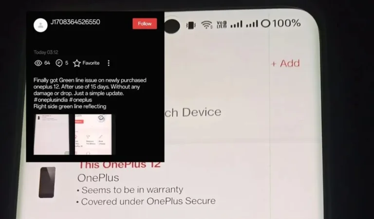 New Green Line Problem Emerges with OnePlus 12: Should You Be Worried?