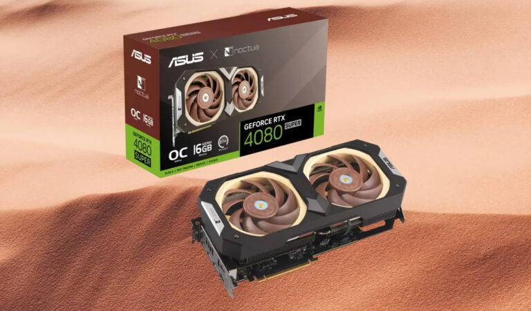 ASUS Unveils Quad-Slot RTX 4080 Super with Noctua Cooling