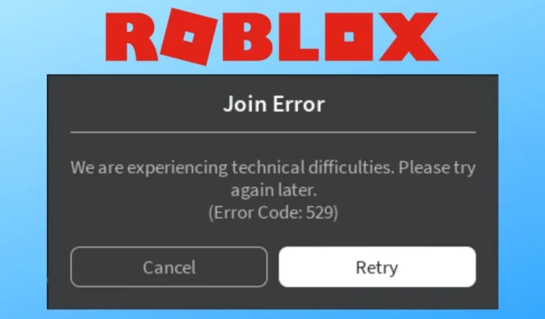 How to Fix Roblox Error Code 529