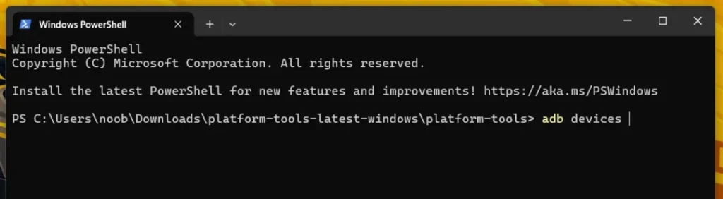 Type-adb-devices-in-Windows-Terminal-to-check-for-connected-device-list-azmotech