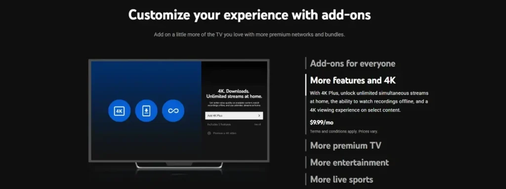 Youtube-TV-home-page-preview-showing-different-plans-and-pricing-azmotech