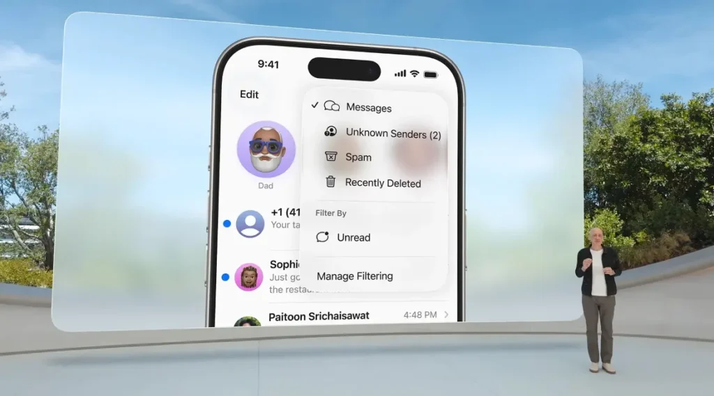 Messages-app-Hide-Unknown-Sender-Option-WWDC-25-Preview-azmotech